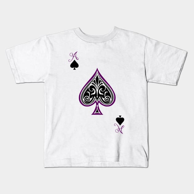 ACE of spades Kids T-Shirt by Nathasha